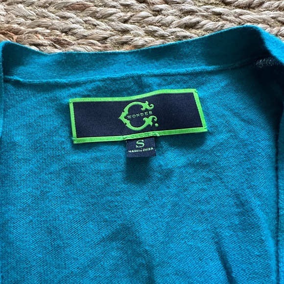 C. Wonder Turquoise Cardigan - Picture 2 of 2